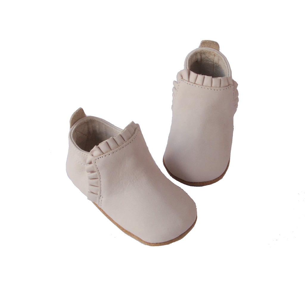 Lacey  Baby Slip On Boots  - Stone Grey