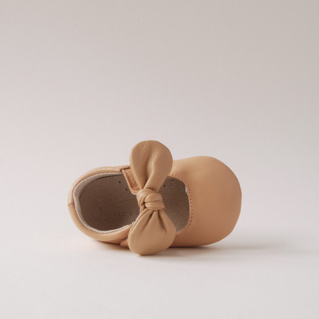 Minnie Baby Shoes - Camel