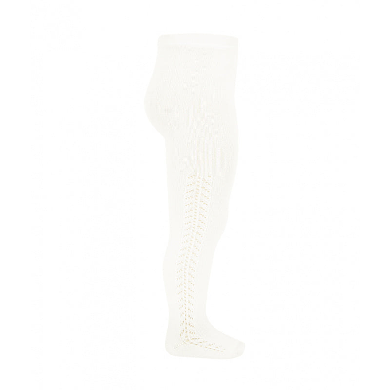 Condor Tights - Side Openwork Lace in Cream Baby & Toddler Socks from Spain in Australia by Kit & Kate