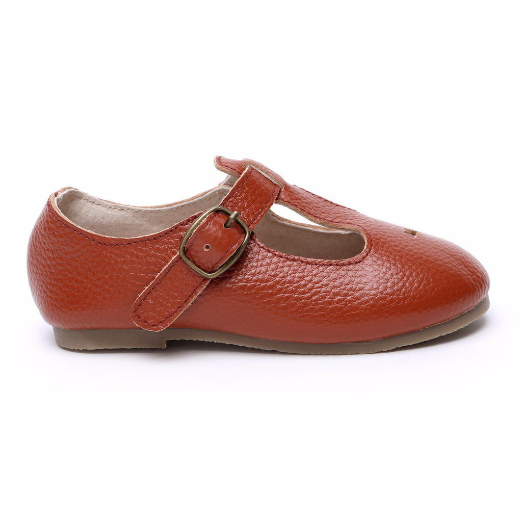 Stella Leather Children's T-Bar Shoes for Kids & Children