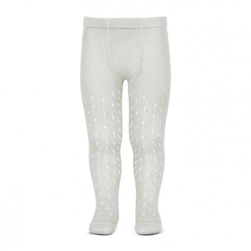 z Condor Tights - Full Openwork Lace in Pearl White Baby & Toddler Socks from Spain in Australia by Kit & Kate