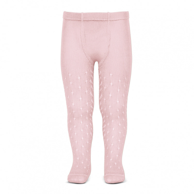 z Condor Tights - Full Openwork Lace in Pink Baby & Toddler Socks from Spain in Australia by Kit & Kate