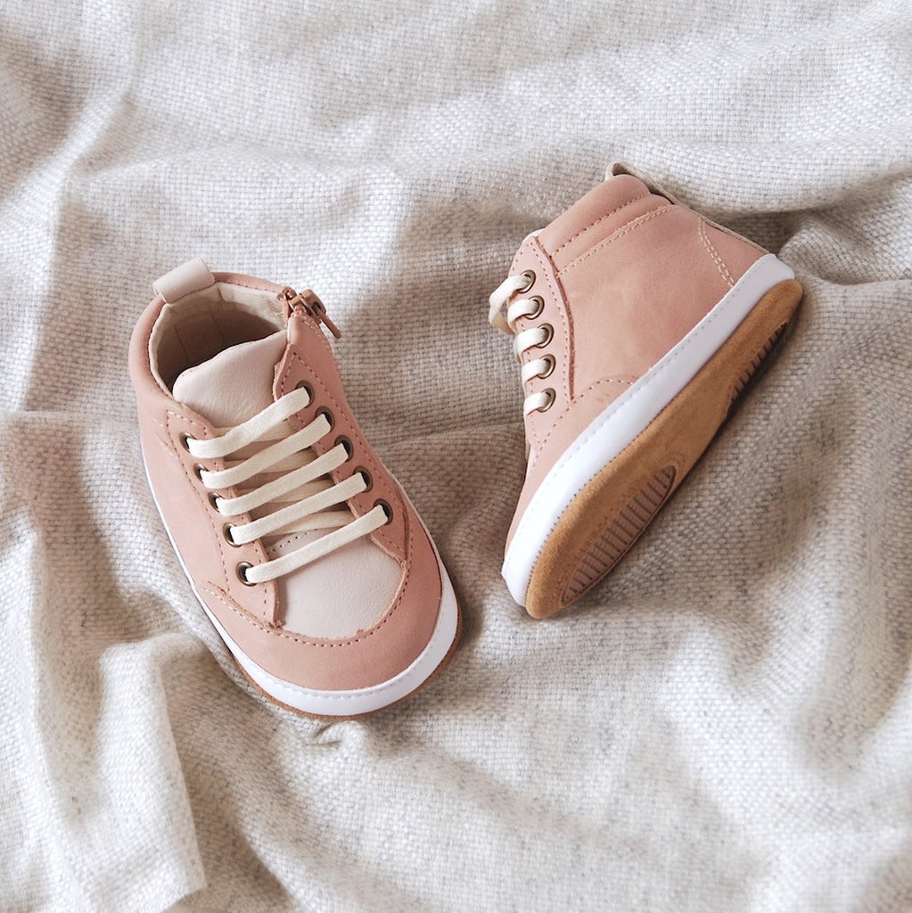 Brooklyn Baby High Top Sneakers Pink