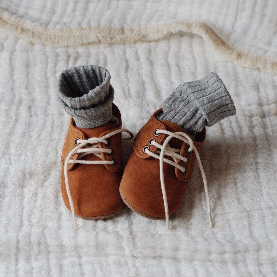 Oxford Nubuck Natural Leather Baby soft soled natural leather Shoes for Babies and Toddlers boy & girls - Kit t& Kate 13