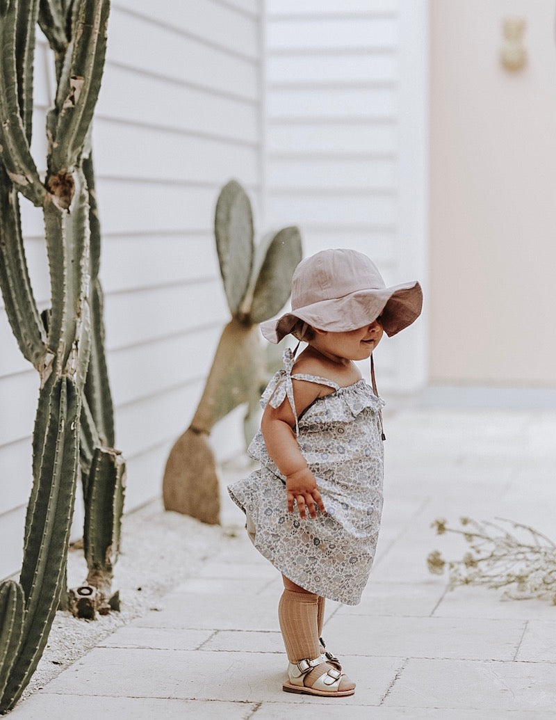 Baby Hat Rei Cotton Toddler Hat for Children in Lavender Kit Kate