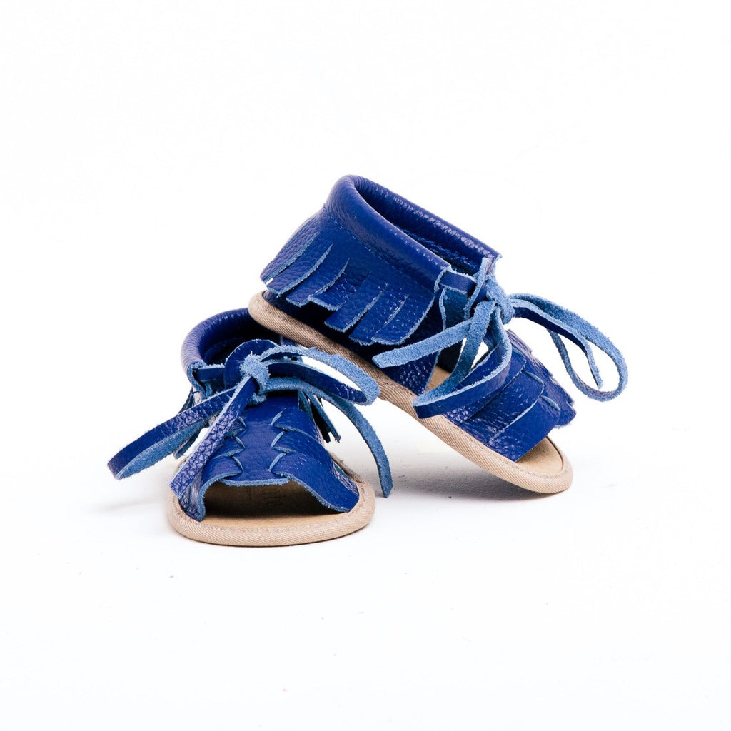 Baby Sandals - Cali Blue for babies toddlers and children, natural leather boys & girls, Kit & Kate Australia Perth 4
