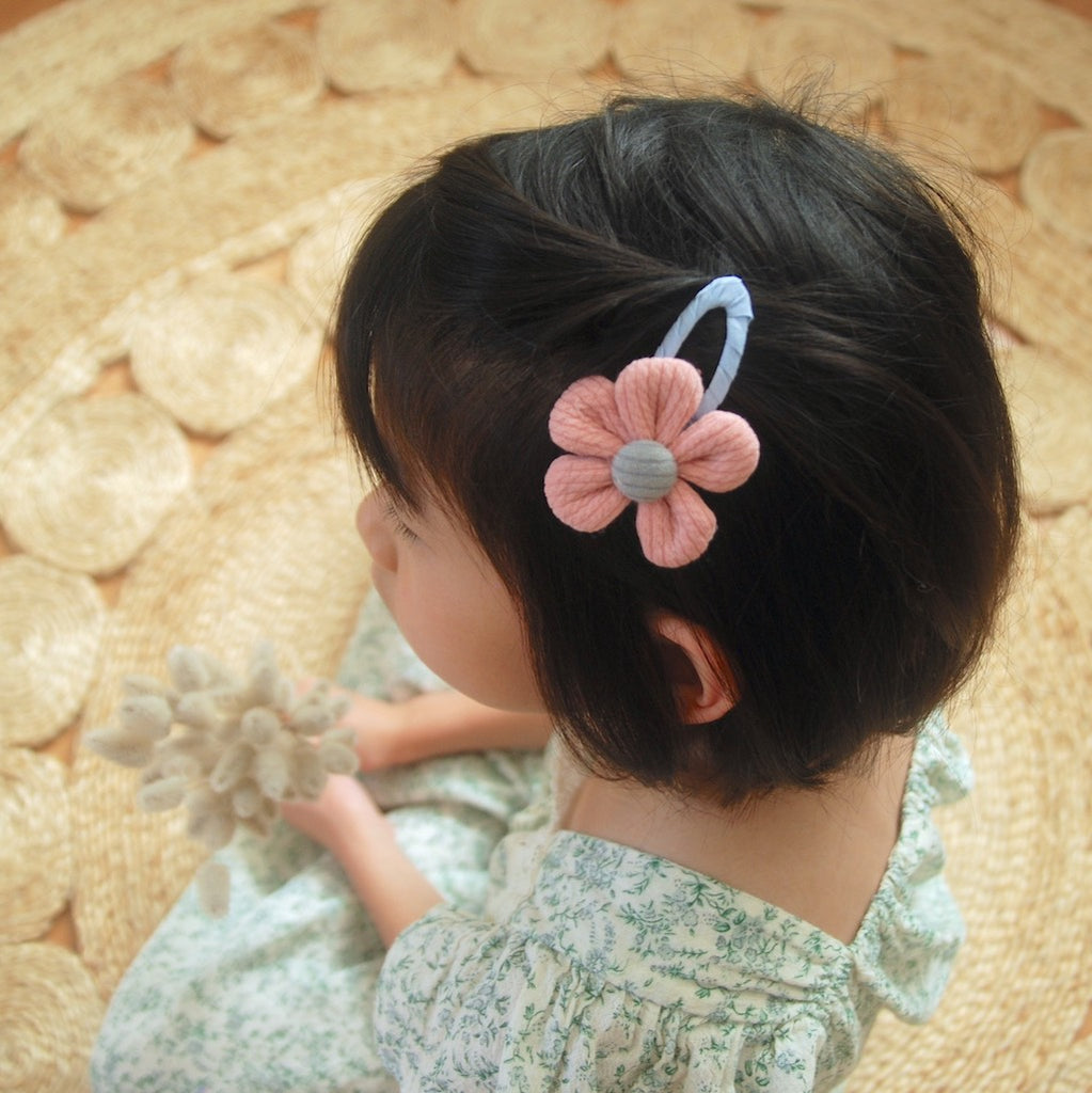 Kit & Kate Grand Fleur Children's Hair Clips - Pink
