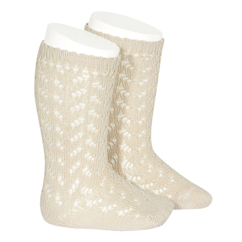 Condor Socks - Openwork, Warm Knee High - Linen Baby & Toddler Socks from Spain in Australia by Kit & Kate