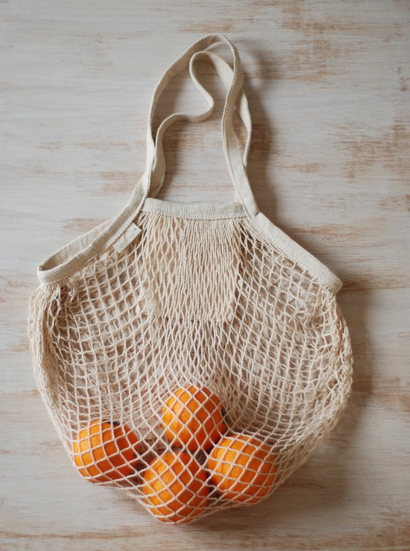 Long Handle Cotton String Bag Kit Kate