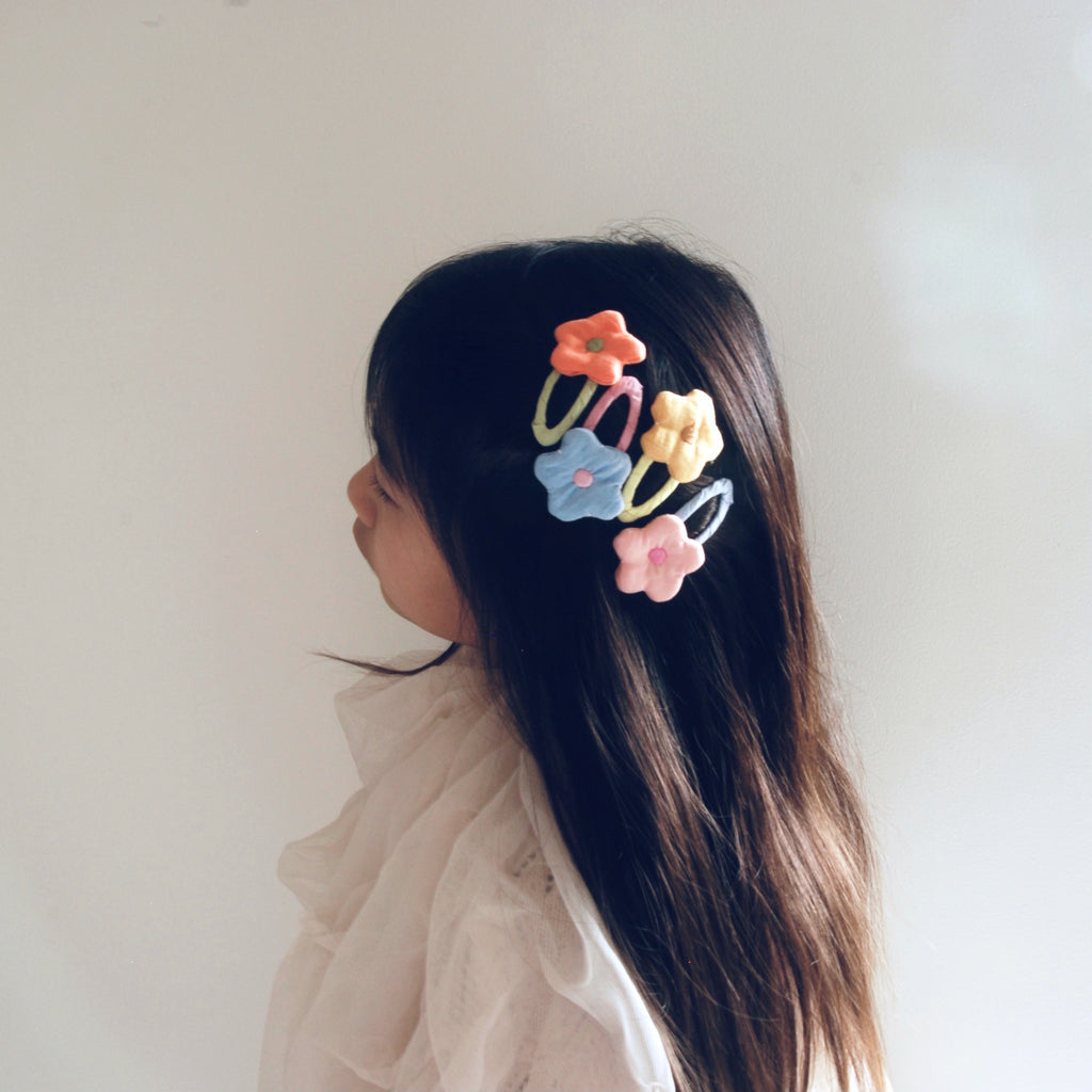 Kit & Kate Sakura Children's Hair Clips - Blue
