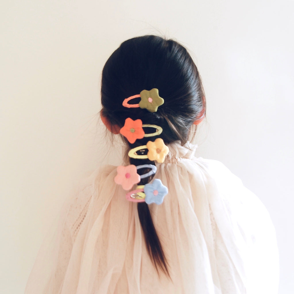 Kit & Kate Sakura Children's Hair Clips - Yellow