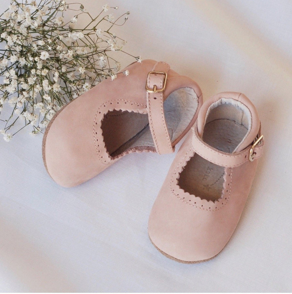 Eleanor Leather Baby Mary Jane Soft soled natural leather Shoes for Babies and Toddlers girls - Kit t& Kate 3