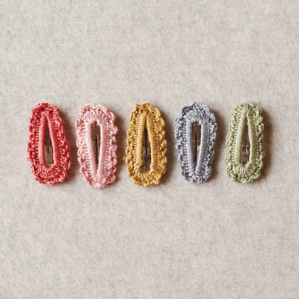 z Kit & Kate Crochet Children's Hair Clips - Golden