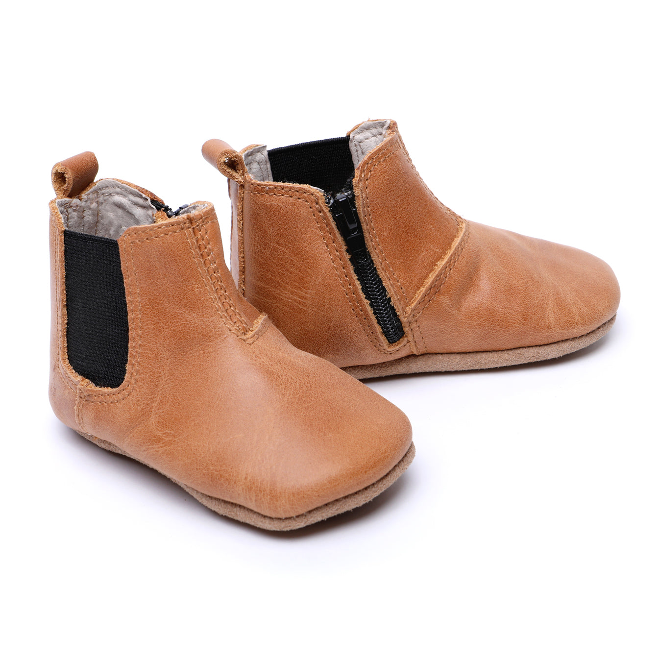 Baby Toddler Shoes or Boots in Tan Leather Luca Boys Girls