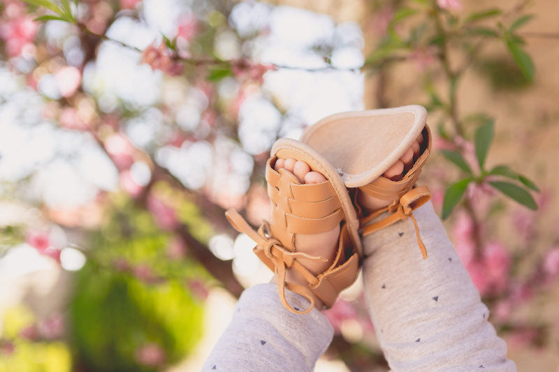 Baby Sandals - Cali Tan for babies toddlers and children, natural leather boys & girls, Kit & Kate Australia Perth 7