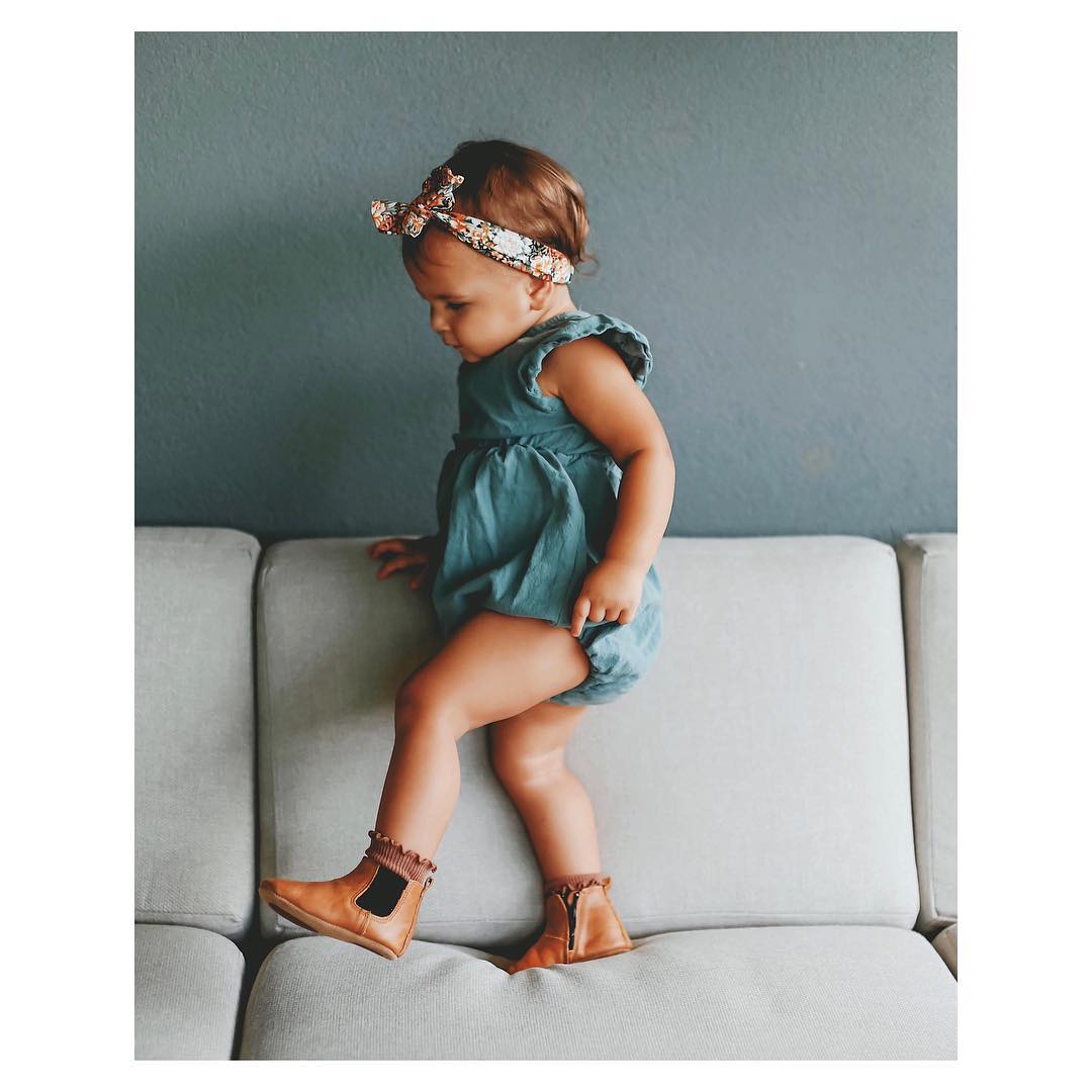 Baby Toddler Shoes or Boots in Tan Leather Luca Boys Girls