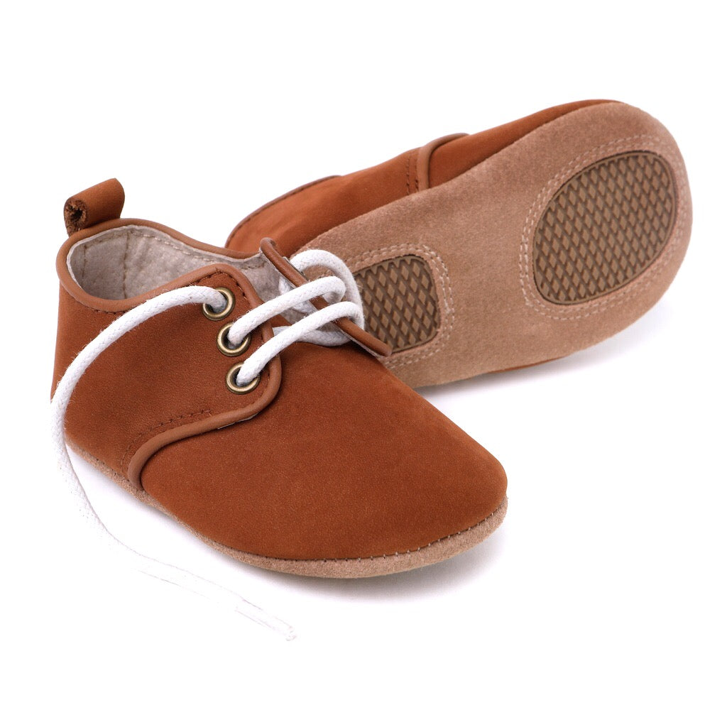 Soft Suede Leather Baby Oxford Shoes