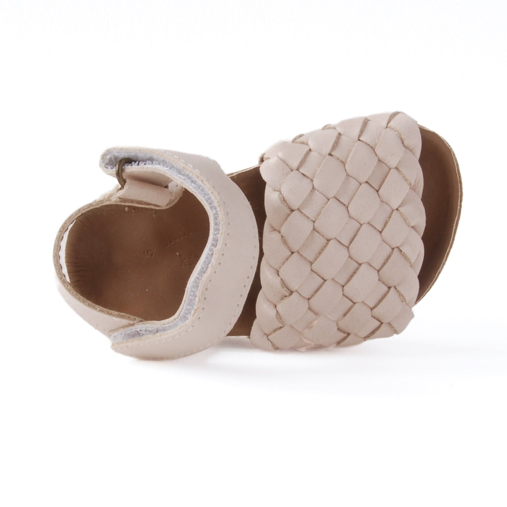 Soleil Cream Leather Baby, Toddler Kids Sandals for Boys Girls