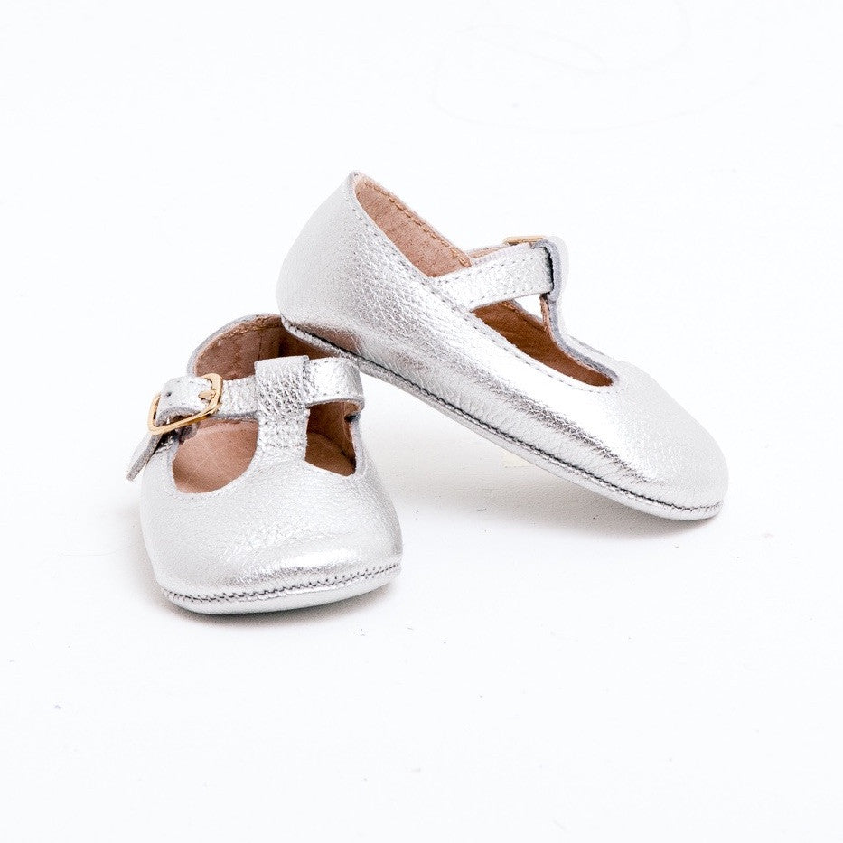 Baby Shoes - Paris leather baby t-bar shoes for babies & toddlers little girls,, soft soles natural leather Kit & Kate c33