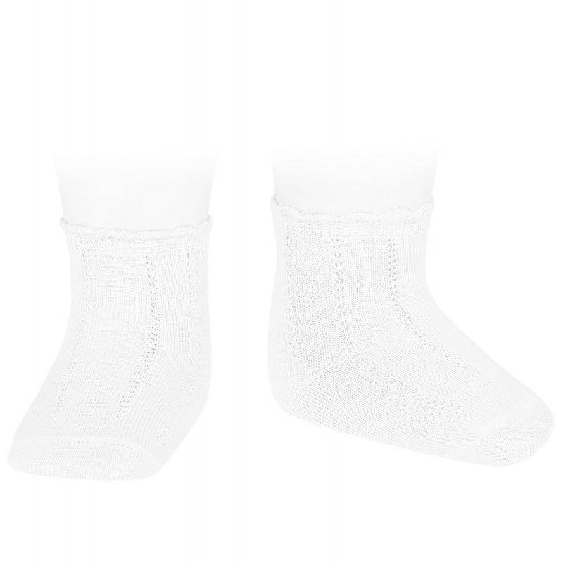 Condor Patterned Short Socks - White Baby & Toddler Socks from Spain in Australia by Kit & Kate