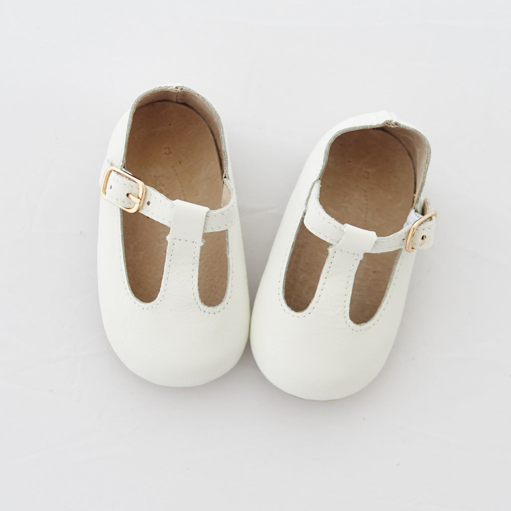 Baby Shoes - Paris baby t-bar shoes for babies & toddlers little girls,, soft soles natural leather white Kit & Kate17